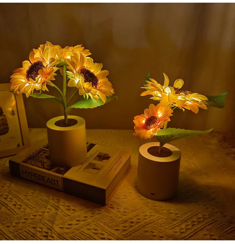 Sunflower Bedroom Lamp