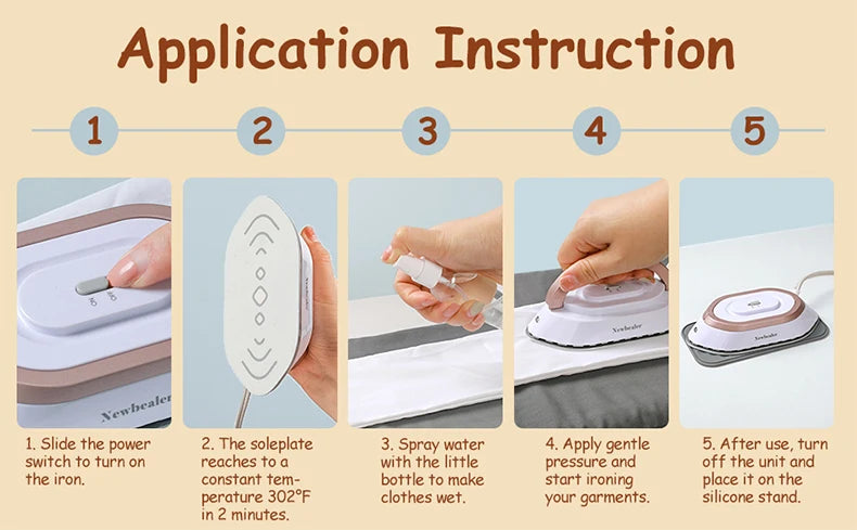 Travel Iron for Clothes Portable