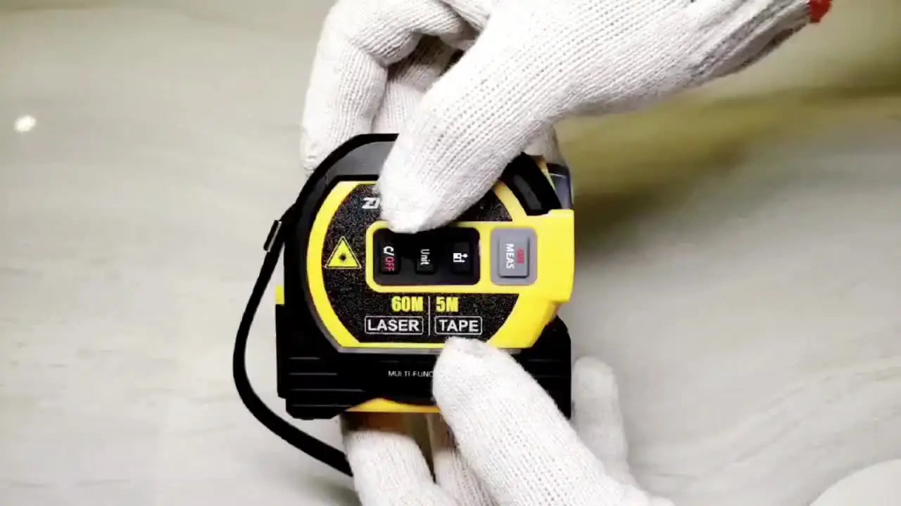 3 in 1 Laser Rangefinder Tape Measure with LCD Backlight Display